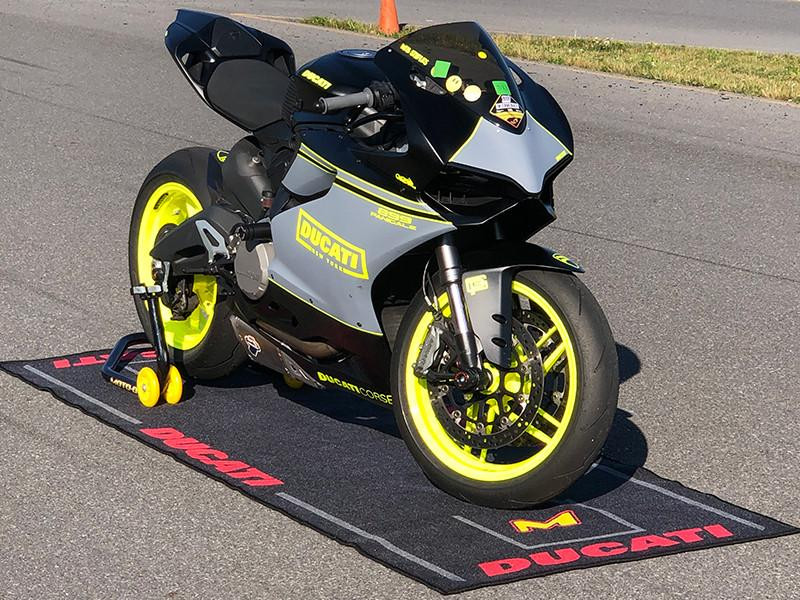 Ducati Motorcycle Mat | Motorcycle Garage Floor Mat: MOTO-D Racing