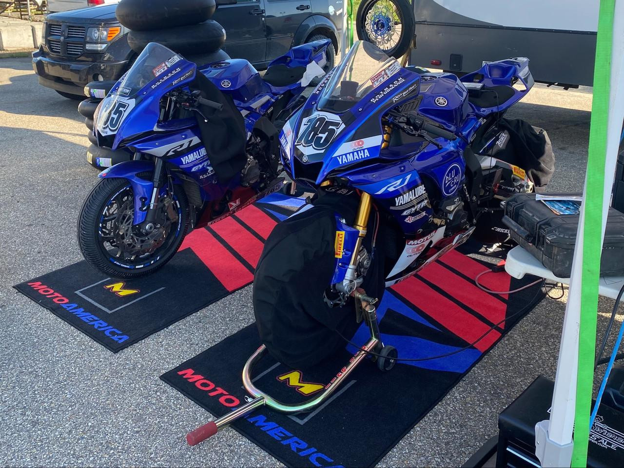 MotoAmerica Motorcycle Mat Motorcycle Paddock Floor Mat: MOTO-D1