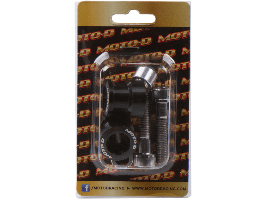 MOTO-D Motorcycle Swingarm Spools Black (8mm)