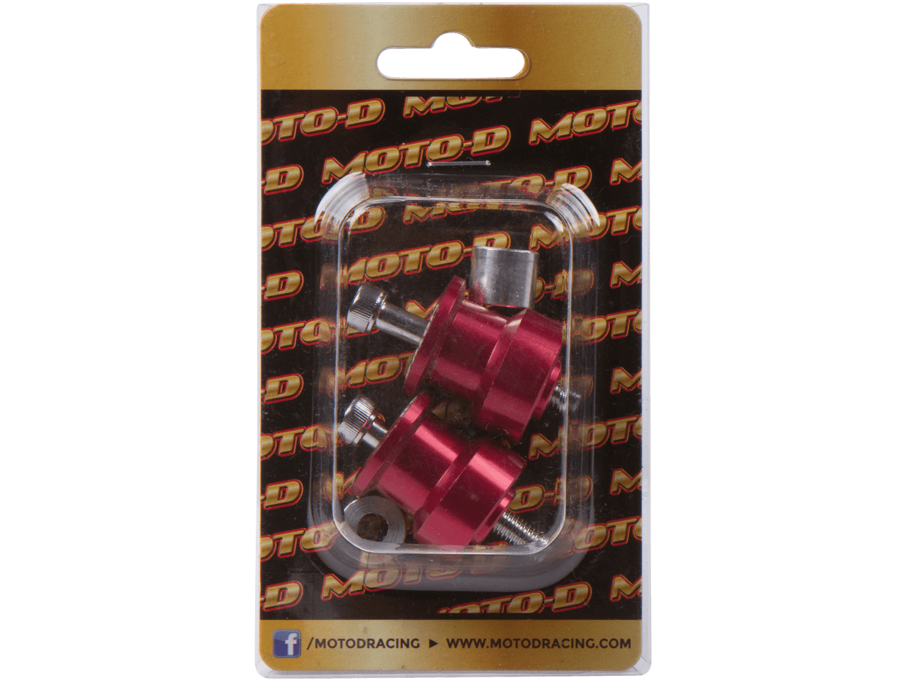 MOTO-D Motorcycle Swingarm Spools Red (8mm)