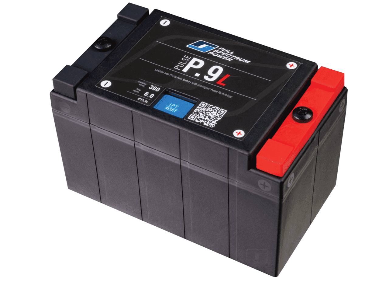 Full Spectrum Lithium Motorcycle Battery P9L | YTX7A-BS: MOTO-D Racing