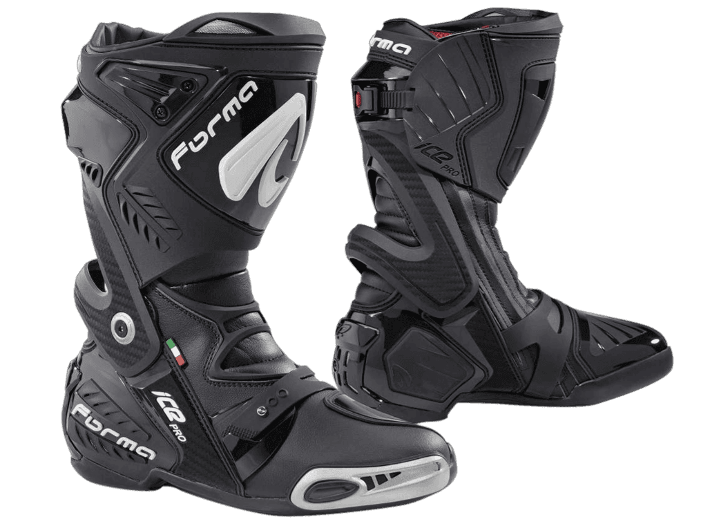 Forma Ice Pro Motorcycle Racing Boots | Black: MOTO-D Racing