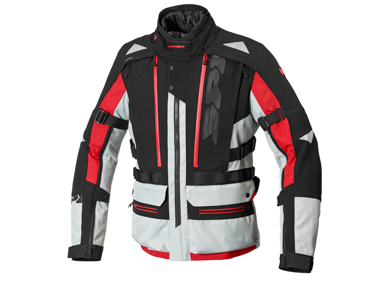 Spidi All Road Adv Motorcycle Jacket Grey / Red