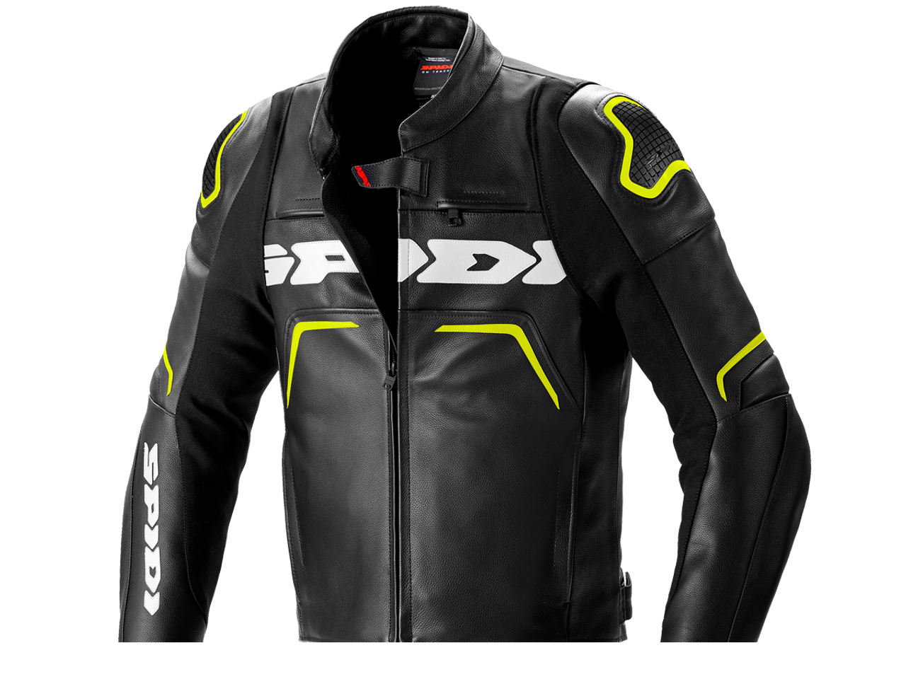 Spidi EvoRider 2 Motorcycle Jacket Black / Flo Yellow