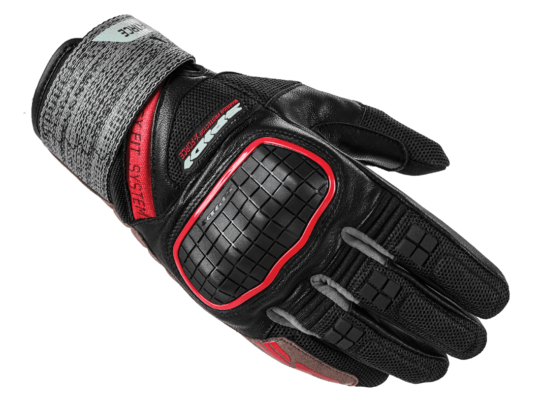 Spidi X-Force Motorcycle Gloves Black / Red: MOTO-D Racing