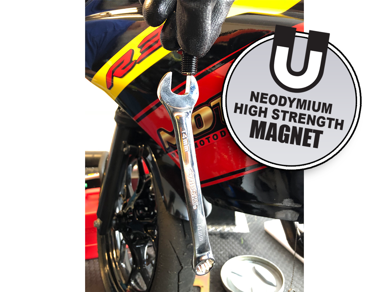 consumptie op gang brengen kraai MOTO-D Magnetic Motorcycle Drain Bolt - M12X1.5x15