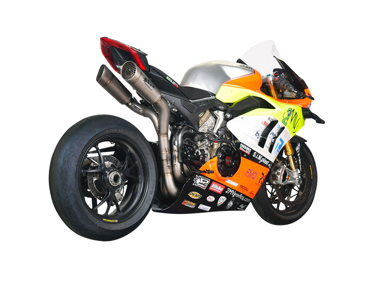 Spark Ducati Panigale V4 S/R Streetfighter Double Grid-O Titanium Full  Exhaust System (WSBK Evolution)