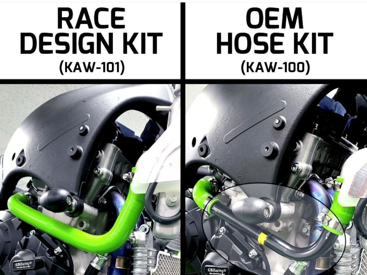 Samco Radiator Hose Kit Kawasaki ZX-10R (2021+) (Black): MOTO-D Racing