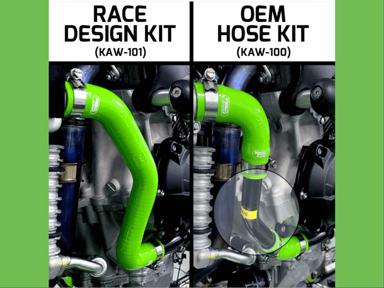 その他 Item 1 Samco Radiator Hose Kit Kawasaki ZX-10R (2021+) (Black): MOTO-D Racing