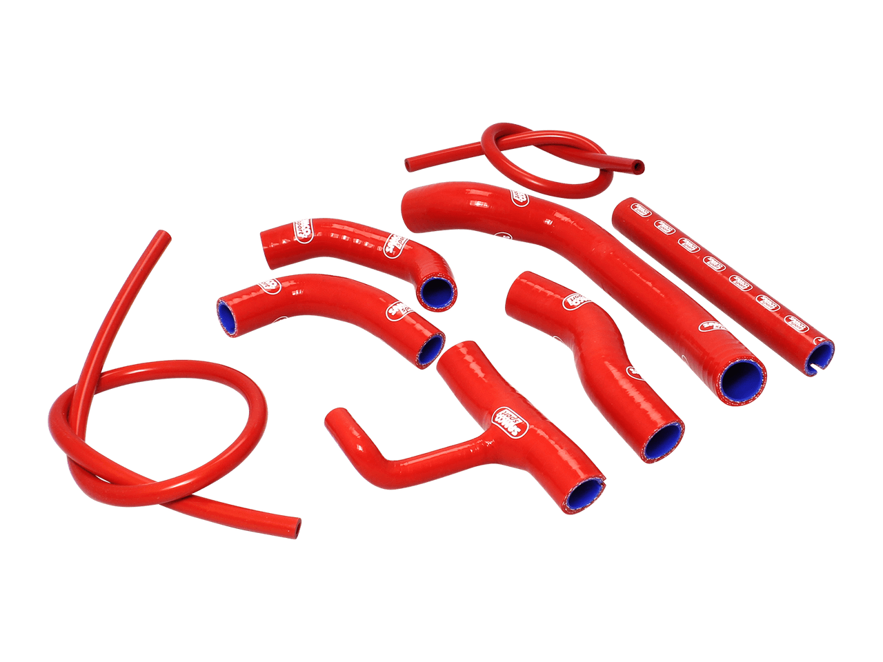 Samco Radiator Hose Kit Ducati 821 Hypermotard (Red): MOTO-D Racing
