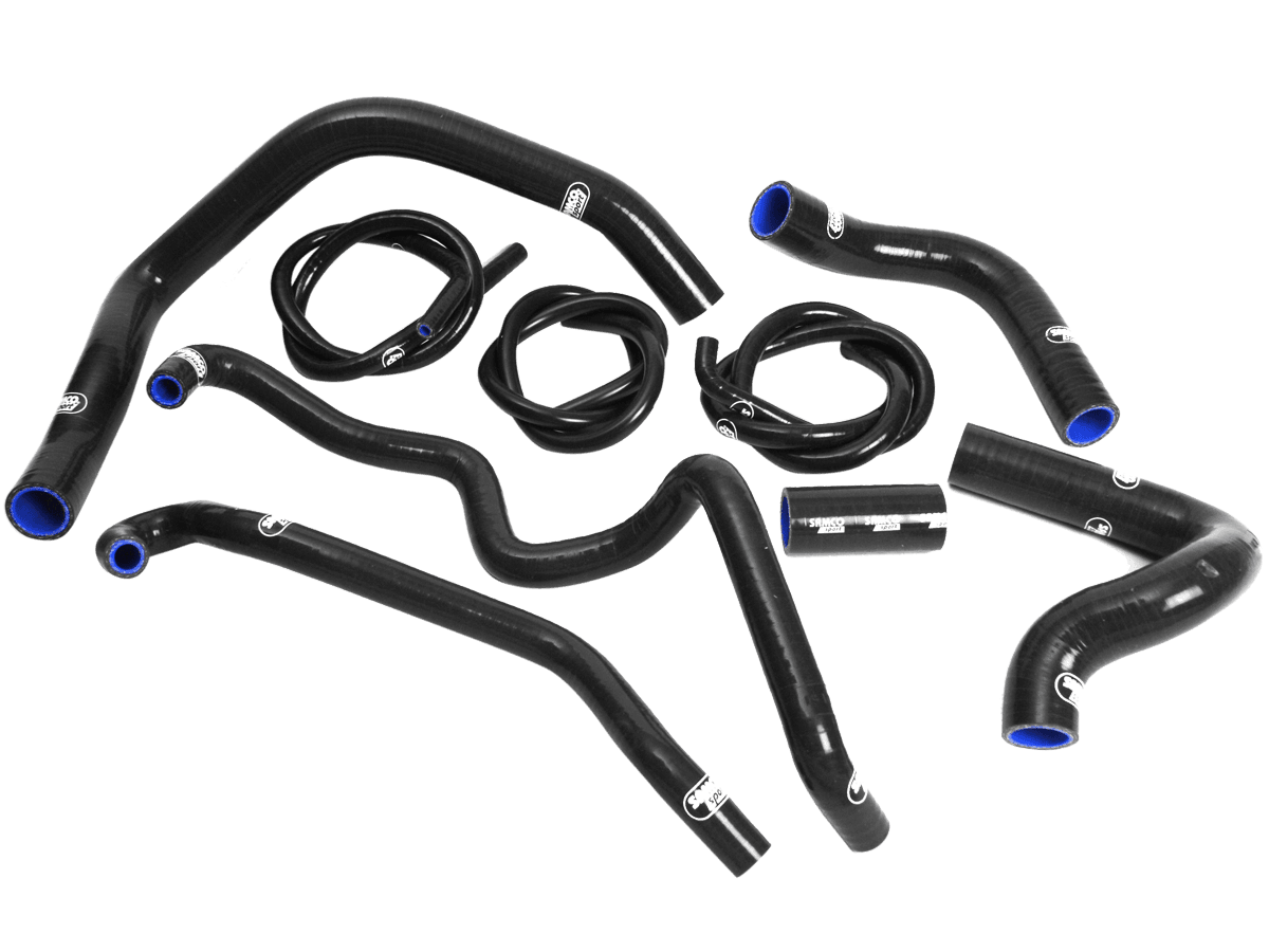 Kit Tuyaux Refroidissement Silicone Noir Pour Kawasaki Ninja ZX10R 2004-2007 - Résiste -60°C à +260°C - 3
