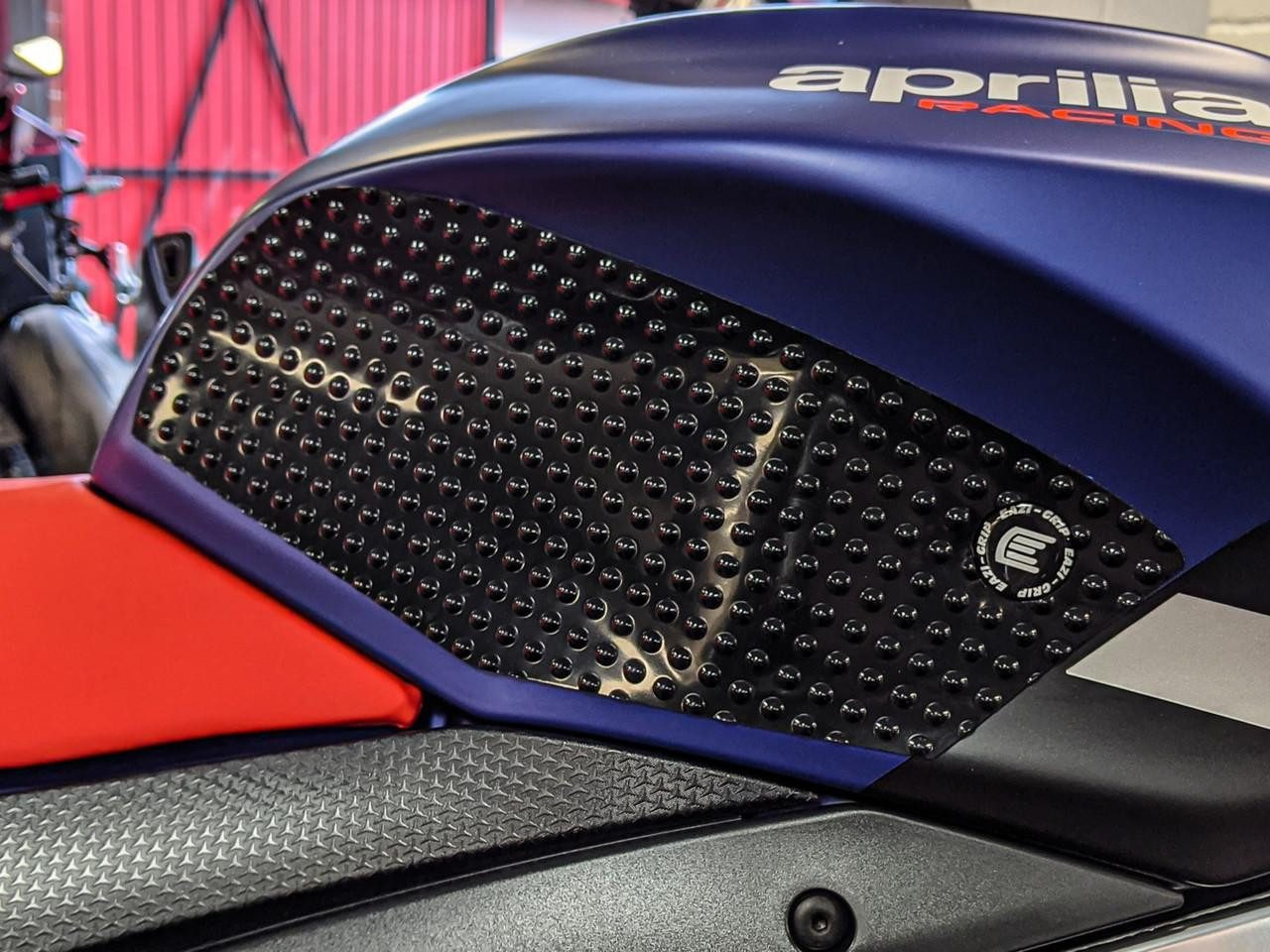 Eazi-Grip Aprilia RSV4 Tank Grips (08-20) (Black): MOTO-D Racing