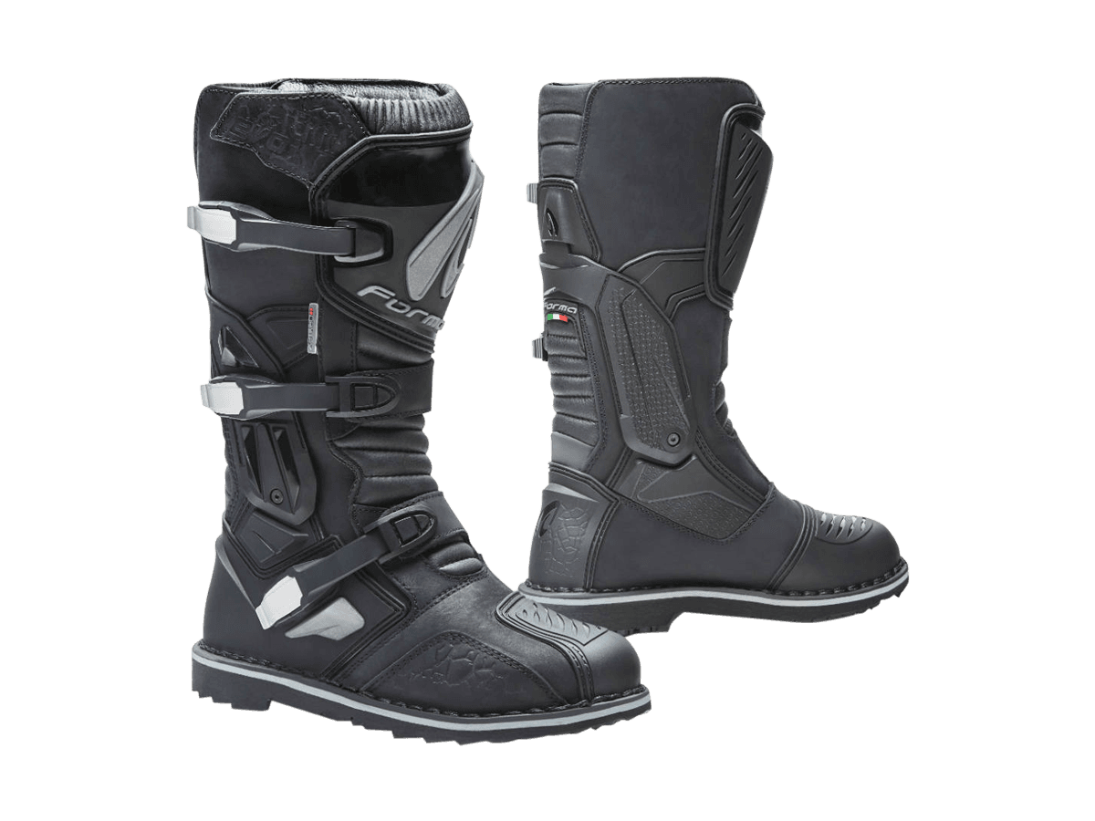 Forma Terra EVO Dry Motorcycle Boots Black: MOTO-D Racing