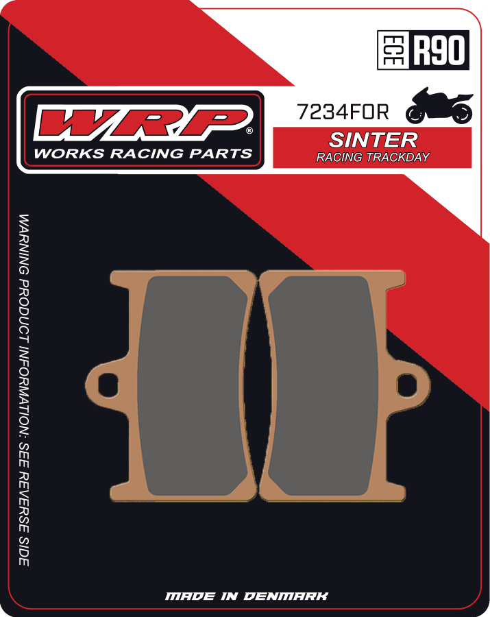 WRP Motorcycle Brake Pads Sinter Racing / Trackday 7234 F0R