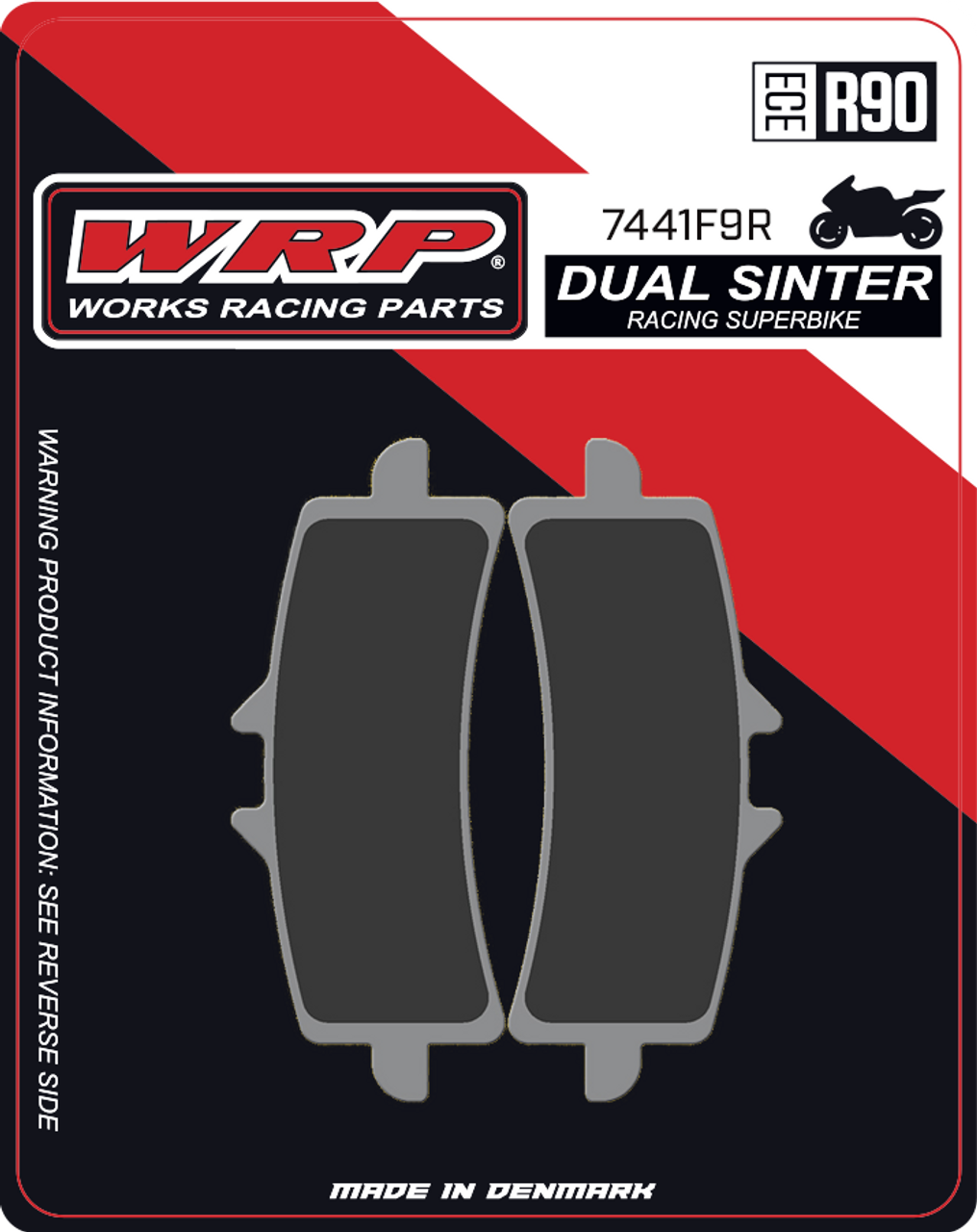 WRP Brake Pads Dual Sinter DS Racing Superbike 7441 F9R - Front (2/pc)