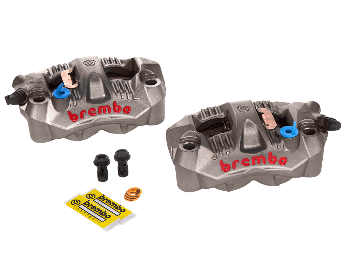 Brembo 108mm GP4 Cast Monobloc Caliper Set Front Titanium Gray