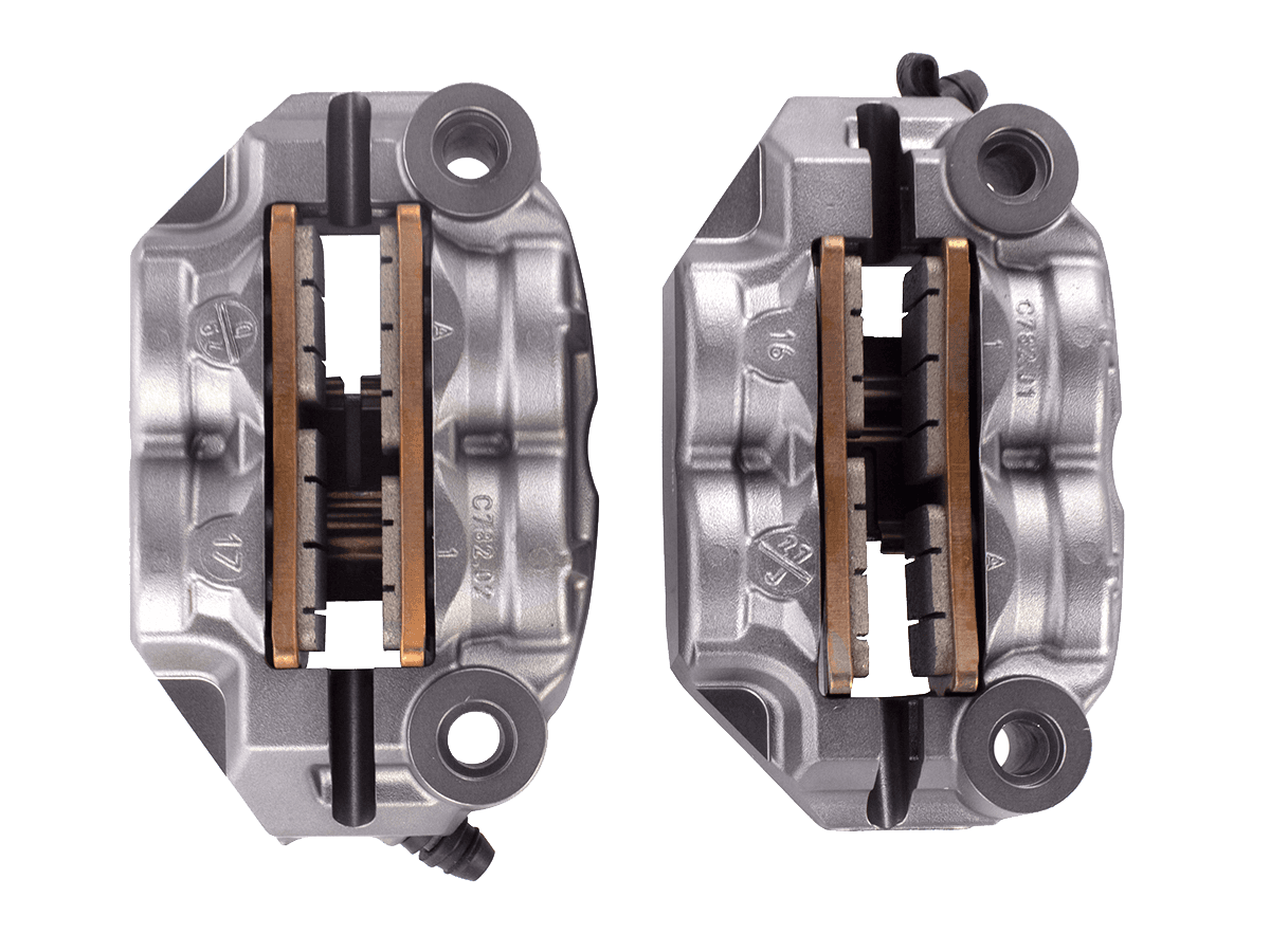 Brembo 108mm GP4 Cast Monobloc Caliper Set Front Titanium Gray