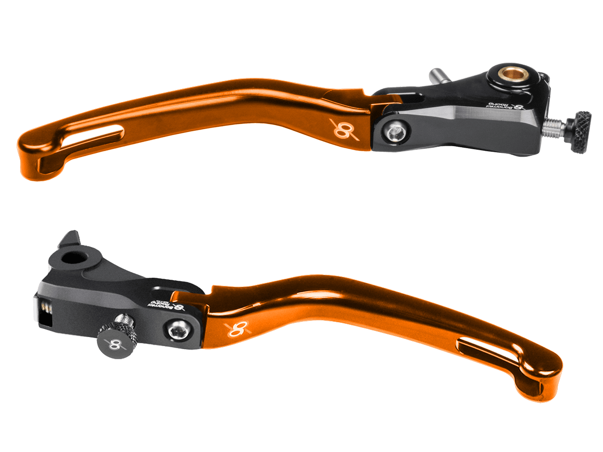 Bonamici KTM Super Duke 1290 Levers (Gen 3 / 2020+) (Black/Orange