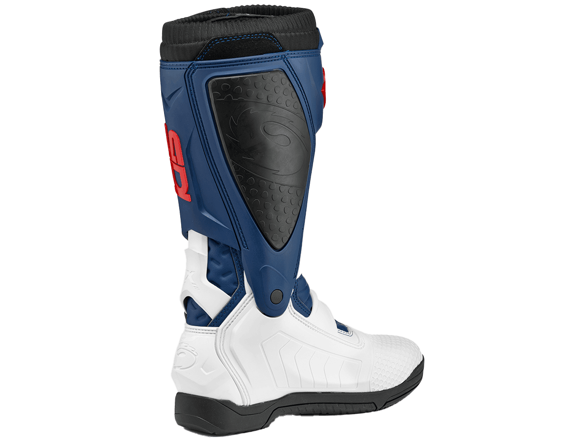 Sidi X-Power SC Motorcycle Boots Blue/White/Red: MOTO-D Racing