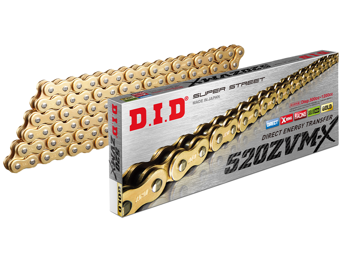 DID X-RING チェーン 50VM 120L S-BRIGHT 大型車対応 Chain X-Ring DID x