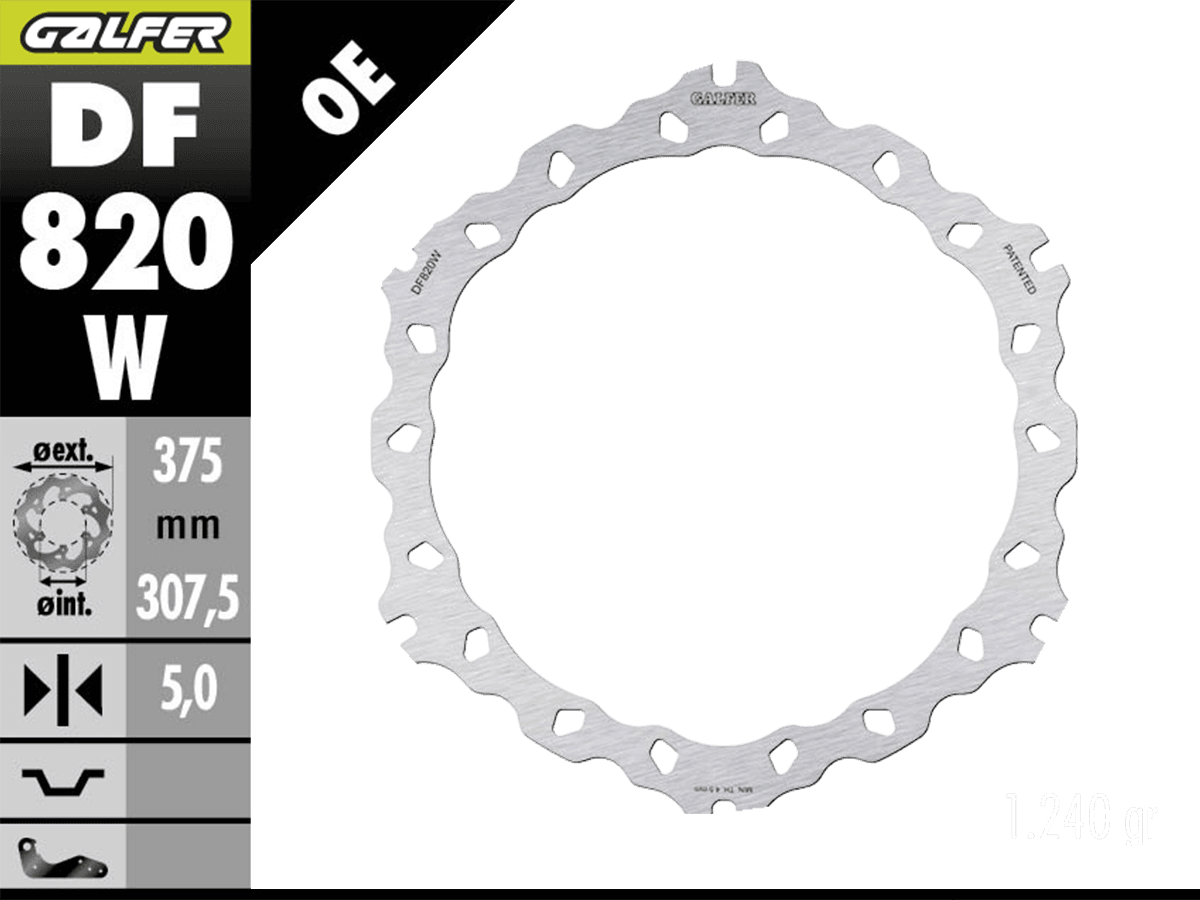 Galfer Buell XB 12 S/R/X Front Brake 375mm Wave Rotor: MOTO-D Racing