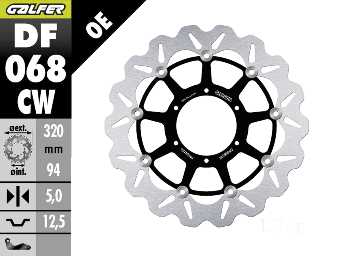 Galfer Honda RC 51 Front Brake 320mm Floating Wave Rotor: MOTO-D