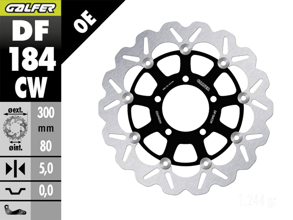 Hi Galfer Kawasaki Ninja 1000 / SX Front Brake 300mm Floating Wave