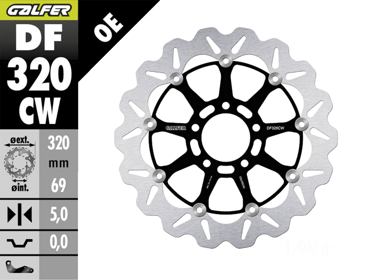 Galfer Suzuki Hayabusa 1300 Front Brake 320mm Floating Wave Rotor