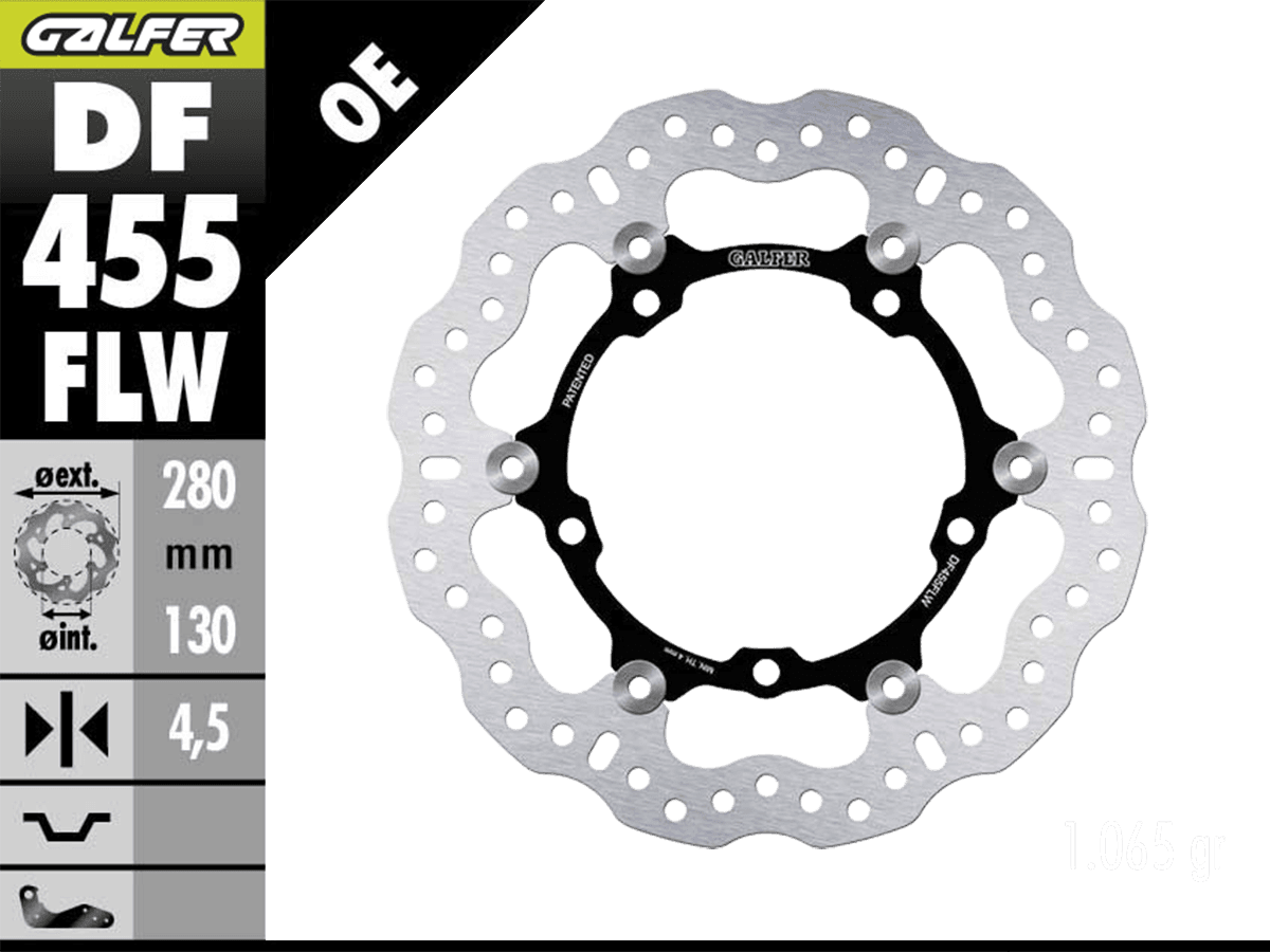GALFER DF-168FL-WブレーキローターZRX1200GPZ900 Gブレーキ