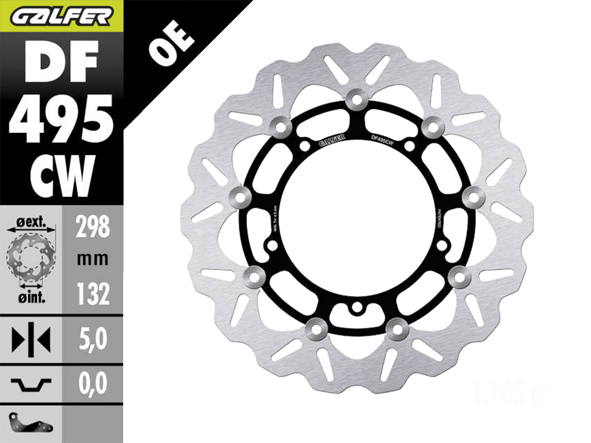 Tarazon Front & Rear Wave Brake Rotors + Pads Kit For Yamaha FZ09 / MT-09 ABS 2014-2021