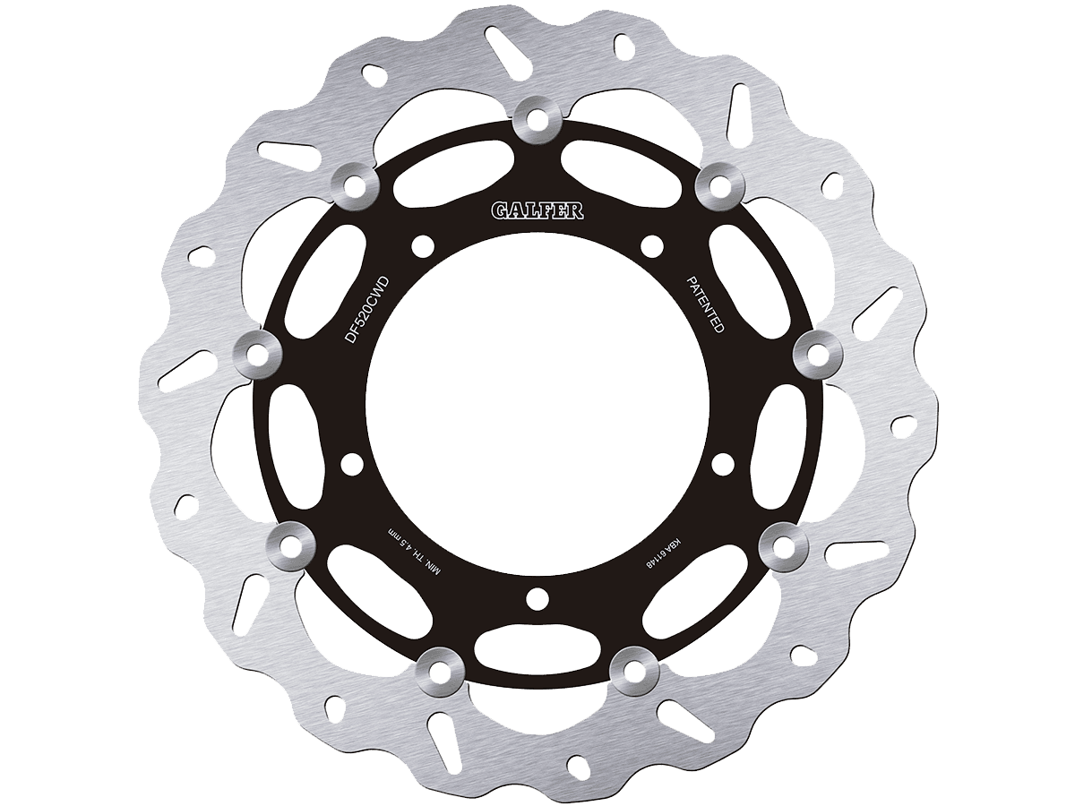 yzf-r1 07 08 BRAKING ディスクローター　310mm Galfer Yamaha R1 Front Brake 310mm Floating Wave Rotor (Right Side