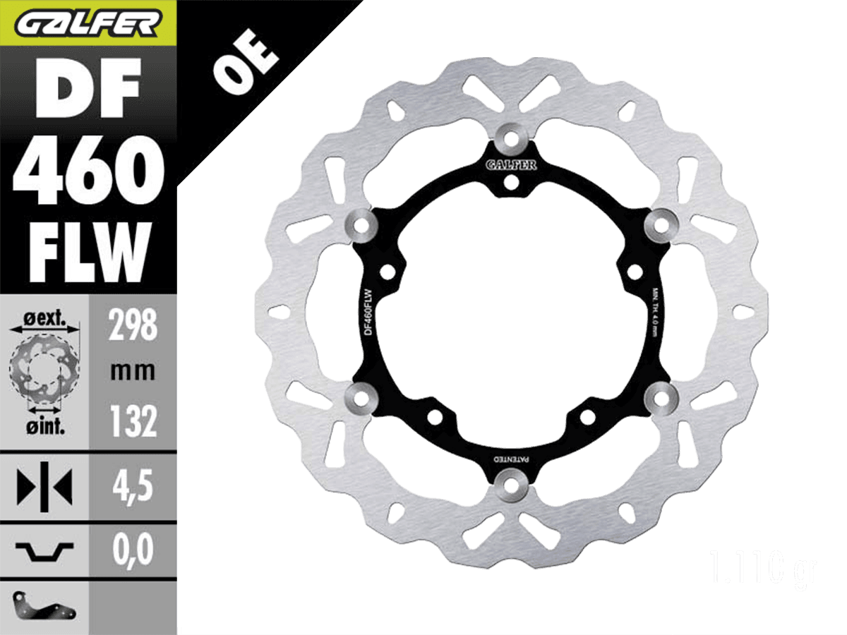 Galfer Yamaha R7 Front Brake 298mm Floating Wave Rotor: MOTO-D Racing