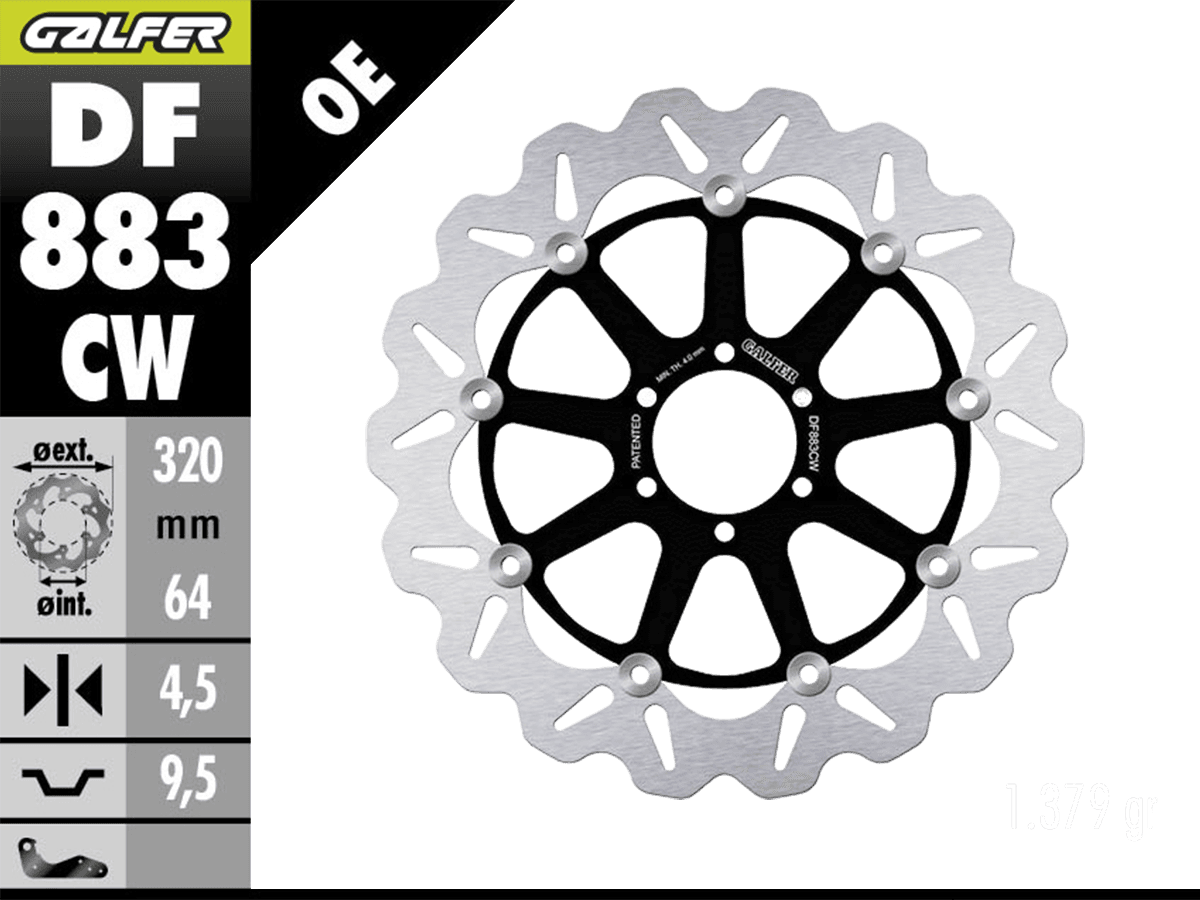 Galfer Ducati 996 /S Front Brake 320mm Floating Wave Rotor: MOTO-D