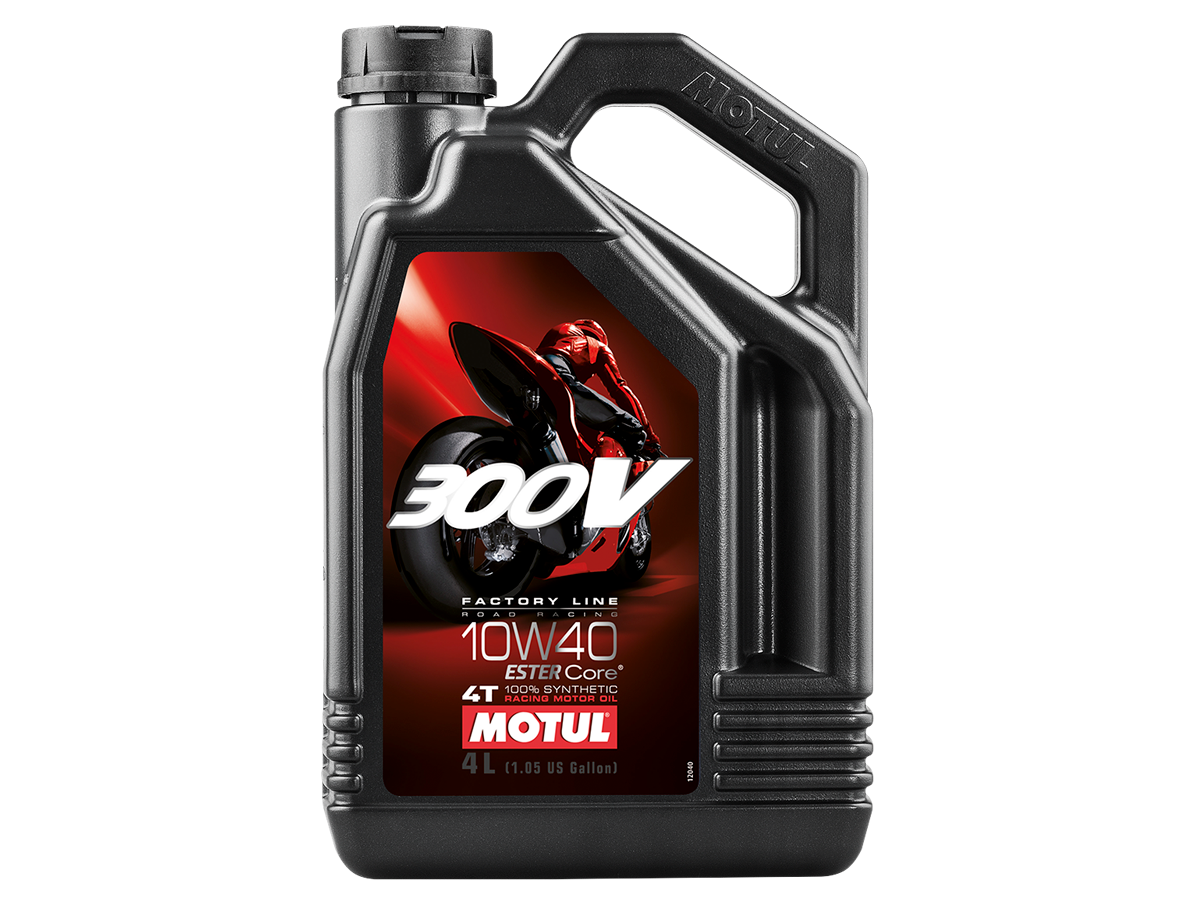 Motul 300V Racing Full Synthetic Motorcycle Oil 5W40 (4lt): MOTO-D