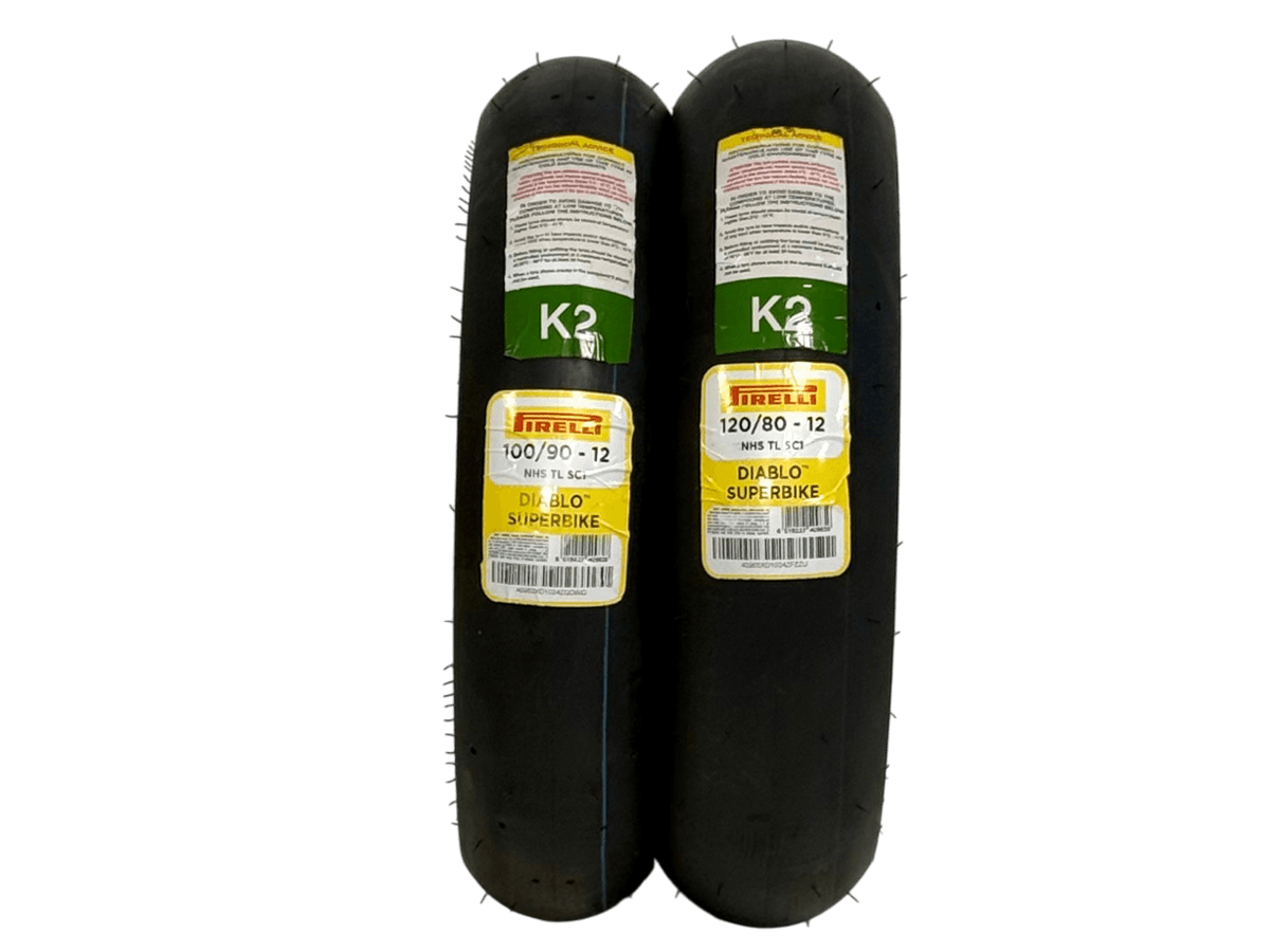 Pirelli Diablo Rosso SC Racing Slicks Scooter Tires (Front+ Rear