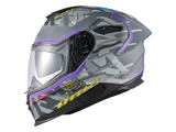 Nexx Y.100R Urbangram Matte Nardo Grey Helmet (+iridium blue visor)
