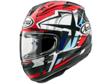 Arai Corsair-X Takumi Frost Helmet Red/Blue/Yellow