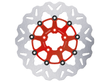 Galfer Harley Davidson Fat Boy 107/114/117 Front Brake 300mm Billet Floating Wave Rotor (Red) (GLF-DF835CWUR-A)