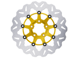 Galfer Harley Davidson Fat Boy 107/114/117 Front Brake 300mm Billet Floating Wave Rotor (Yellow) (GLF-DF835CWUY-A)