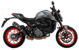 Arrow Exhaust Ducati Monster 937 Aluminum Dark Indy Race Carbon Cap Silencer