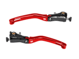 Bonamici Ducati Multistrada V4 Folding Levers (Red) - MOTO-D Racing