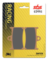 SBS Racing Sinter "Racing" Brake Pads 634 RS - Front
Fitment
Suzuki GSX-8R
Yamaha R1 (1998-2006), (15-24) 
Yamaha R6 (1999+)
Yamaha R7 (2021+)
Yamaha MT-10 (2016+)
Yamaha MT-09 (2014+)
Yamaha FZ-07 / MT-07 (2014+)
Same as WRP 7234 F0R
Equivalent to Galfer 178
Equivalent to Vesrah VD-248
Equivalent to EBC FA252 / FA380