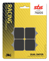SBS Dual Sinter "Racing" Brake Pads 762 DS / DS1 - Front 
Fitment
Aprilia RSV 1000 Mille/R/Pista/Nera (2001-2007)
Ducati 748 S/R (2001-2002)
Ducati 749 S/R (2003-2007)
Ducati 996 R (2001+)
Ducati 998 R (2002+)
Ducati 999 S/R (2003-2007)
Husqvarna 701 Supermoto
KTM 690 SMC R 
MV Agusta F4 R 1000 (2006-2007)
Discacciati FDRT100 Radial 4-Piston Calipers (100MM)
Discacciati FDRT108 Radial 4-Piston Calipers (108MM)
Equivalent to Galfer 262
Equivalent to Vesrah VD-986
Equivalent to EBC FA322