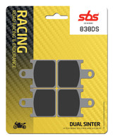 SBS Dual Sinter "Racing" Brake Pads 838 DS / DS1 - Front 
Fitment
Kawasaki Ninja ZX-6R (2007-2012)
Kawasaki Z 1000 (2007-2009)
Kawasaki ZX-14 (2006+)
Equivalent to Galfer 371
Equivalent to Vesrah VD-444
Equivalent to EBC FA417