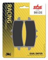 SBS Dual Sinter "Racing" Brake Pads 901 DS / DS1
Fitment
Aprilia RSV4 RF/RF/RR (2015+)
Aprilia Tuono 1100 V4 (17+)
BMW S1000RR (HP4 ONLY) (2012-2014)
Ducati Diavel / X-Diavel (2011+)
Ducati Monster 937 SP (does not fit non-SP)
Fits Honda CBR 1000 RR SP/SP2 (2014+) (Brembo)
Fits Honda CBR 1000 RR-R Fireblade SP/SP2 (2021-2022) (Brembo)
KTM Duke 890
MV Agusta 675 F3 (2015-2017)
MV Agusta 800 F3 (2014-2017)
Triumph Daytona 675R (2011+)
Triumph Street Triple 765RS (2017+) (does not fit S or R) 
Triumph Daytona 765 Moto2
Triumph Speed Triple 1050 (2012+)
Same as WRP 7501 F9R
Equivalent to Vesrah VD-9031  SBS Dual Sinter "Racing" Brake Pads 901 DS / DS1
Fitment
Aprilia RSV4 RF/RF/RR (2015+)
Aprilia Tuono 1100 V4 (17+)
BMW S1000RR (HP4 ONLY) (2012-2014)
Ducati Diavel / X-Diavel (2011+)
Ducati Monster 937 SP (does not fit non-SP)
Fits Honda CBR 1000 RR SP/SP2 (2014+) (Brembo)
Fits Honda CBR 1000 RR-R Fireblade SP/SP2 (2021-2022) (Brembo)
KTM Duke 890
MV Agusta 675 F3 (2015-2017)
MV Agusta 800 F3 (2014-2017)
Triumph Daytona 675R (2011+)
Triumph Street Triple 765RS (2017+) (does not fit S or R) 
Triumph Daytona 765 Moto2
Triumph Speed Triple 1050 (2012+)
Same as WRP 7501 F9R
Equivalent to Vesrah VD-9031