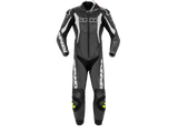 Spidi Sport Warrior Pro Perforated Motorcycle Racing Leather Suit Black/White