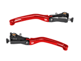 Bonamici Ducati Panigale V2 /S Folding Levers (Black/Red): MOTO-D Racing