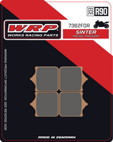 WRP Brake Pads Sinter Racing / Trackday 7362 F0R
Fitment
Same as SBS 762 RST / RS
Aprilia RSV 1000 Mille/R/Pista/Nera (2001-2007)
Ducati 748 S/R (2001-2002)
Ducati 749 S/R (2003-2007)
Ducati 996 R (2001+)
Ducati 998 R (2002+)
Ducati 999 S/R (2003-2007)
Husqvarna 701 Supermoto
KTM 690 SMC R (All Years)
MV Agusta F4 R 1000 (2006-2007)
Discacciati FDRT100 Radial 4-Piston Calipers (100MM)
Discacciati FDRT108 Radial 4-Piston Calipers (108MM)
Equivalent to Galfer 262
Equivalent to Vesrah VD-986
Equivalent to EBC FA322
