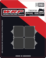 WRP Brake Pads Dual Sinter DS Racing Superbike 7362 F9R
Fitment
Same as SBS 762 DS-1 / DS1
Aprilia RSV 1000 Mille/R/Pista/Nera (2001-2007)
Ducati 748 S/R (2001-2002)
Ducati 749 S/R (2003-2007)
Ducati 996 R (2001+)
Ducati 998 R (2002+)
Ducati 999 S/R (2003-2007)
Husqvarna 701 Supermoto
KTM 690 SMC R (All Years)
MV Agusta F4 R 1000 (2006-2007)
Discacciati FDRT100 Radial 4-Piston Calipers (100MM)
Discacciati FDRT108 Radial 4-Piston Calipers (108MM)
Equivalent to Galfer 262
Equivalent to Vesrah VD-986
Equivalent to EBC FA322