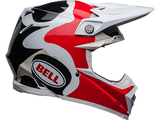 Bell "Moto-9S" Flex Helmet Cousteau Reef Matte White/Red: MOTO-D Racing